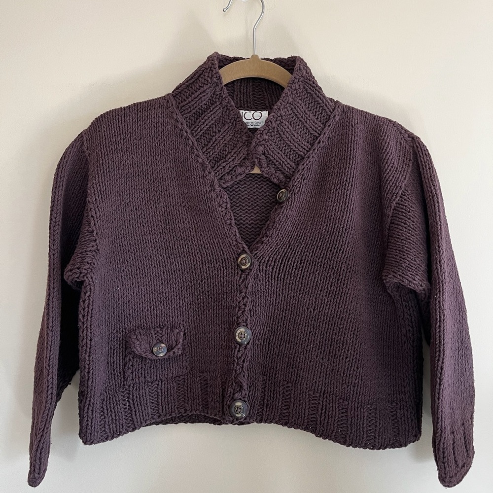Vintage Rico cropped cotton sweater
